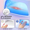 Limegirl UV LED Nail Lamp for Gel Polish, Rechargeable Gel Nail Dryer with UV Gloves, UV Nail Light with 4 Timer Setting and Auto Sensor